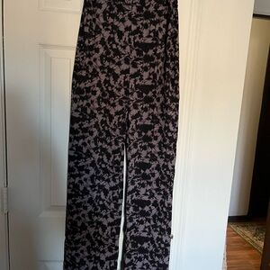 Disturbia Black and Purple Stretchy Pants